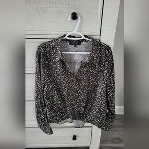 RACHEL Rachel Roy Black and White Blouse